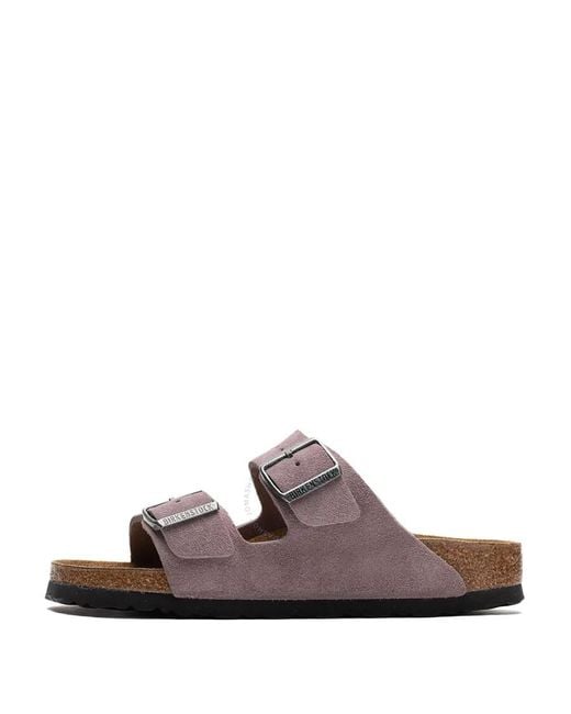 Birkenstock Brown Zurich Suede Leather Slides, Brand Size 36 Us