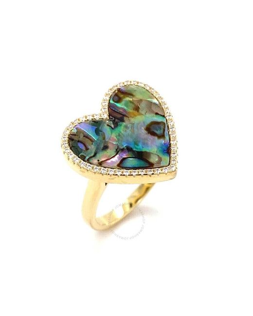 Anna Zuckerman Blue House Of Cards 05 Mother Of Pearl Ring