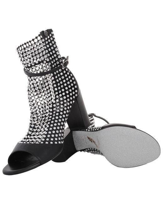 Rene Caovilla Black Rene Caovilla Galaxia 80 Jeweled Sandals