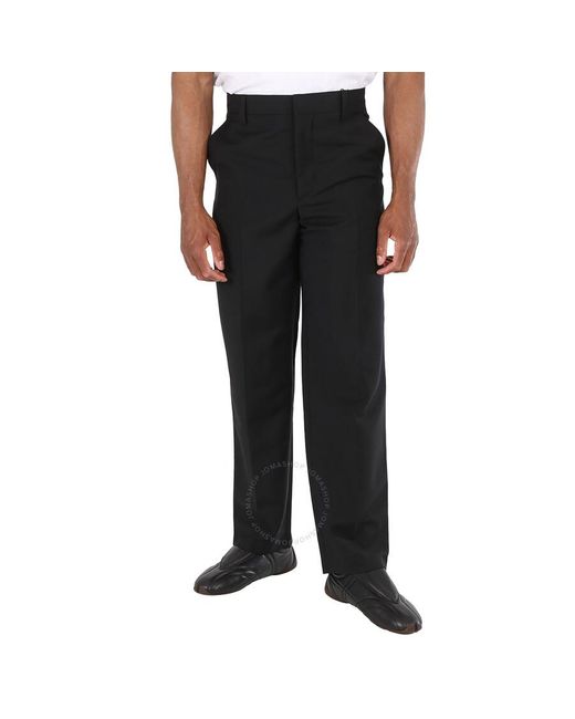 Burberry Black Straight-leg Wool Mohair Trousers for men