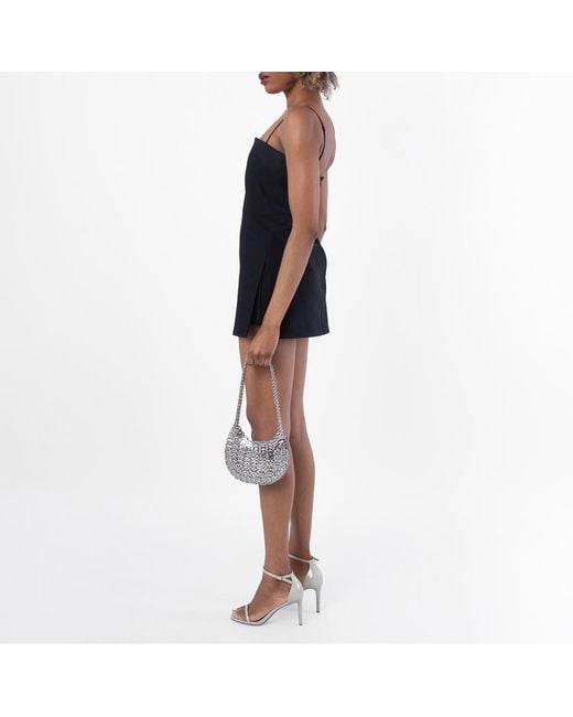 Rabanne Gray Iconic 1969 Moon Bag