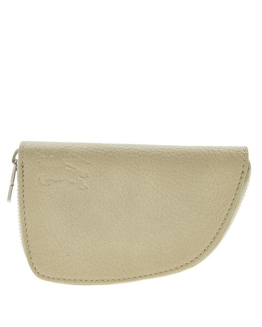 Burberry Natural Medium Shield Zip Wallet for men