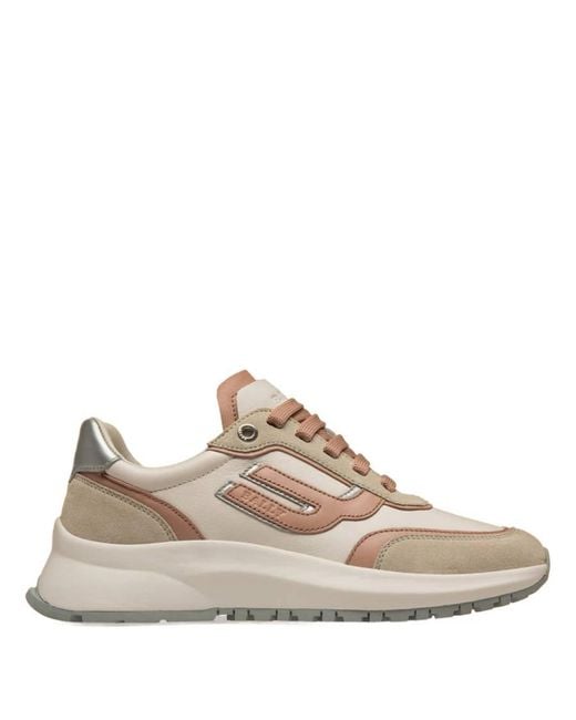 Bally Natural Demmy Leather Low-Top Sneakers, Brand Size 38 Us