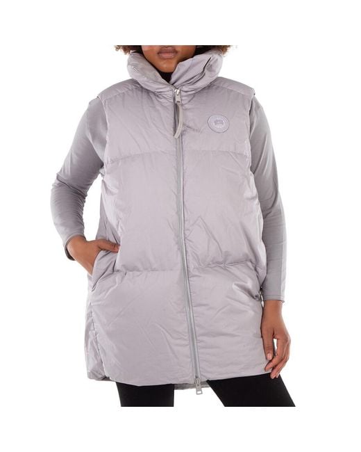 Canada Goose Gray Garnet Long Padded Vest