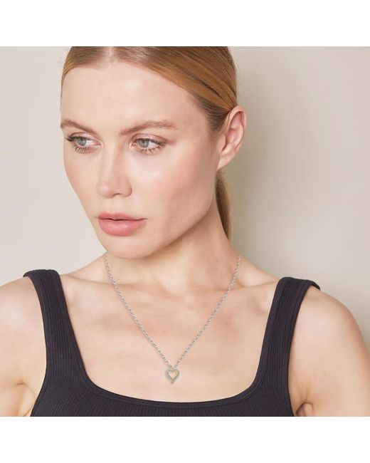 Brilliant Diamond Metallic Sterling 2.00 Carat Lab Grown Diamond Pendant Necklace For