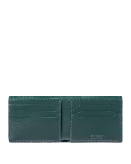 Montblanc Green Meisterstuck Leather Wallet 6Cc for men