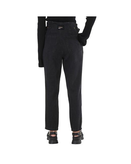 Pinko Black Cara High Waist Jeans, Waist