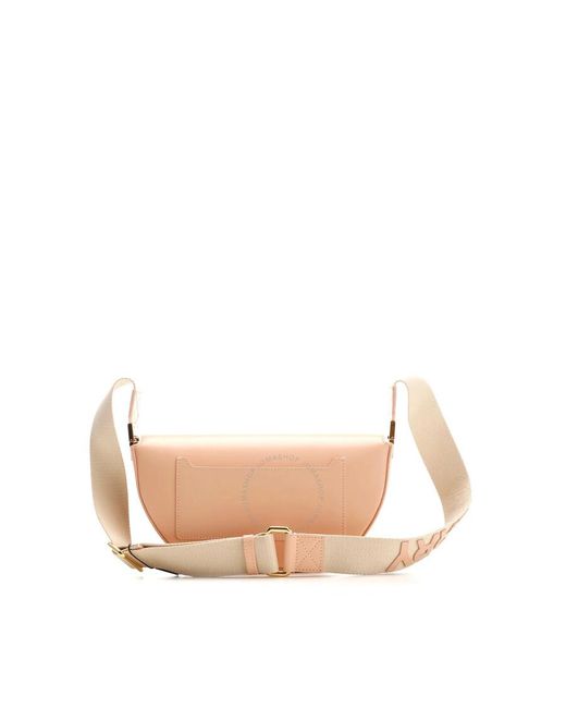 Burberry Peach Pink Small Olympia Leather Shoulder Bag