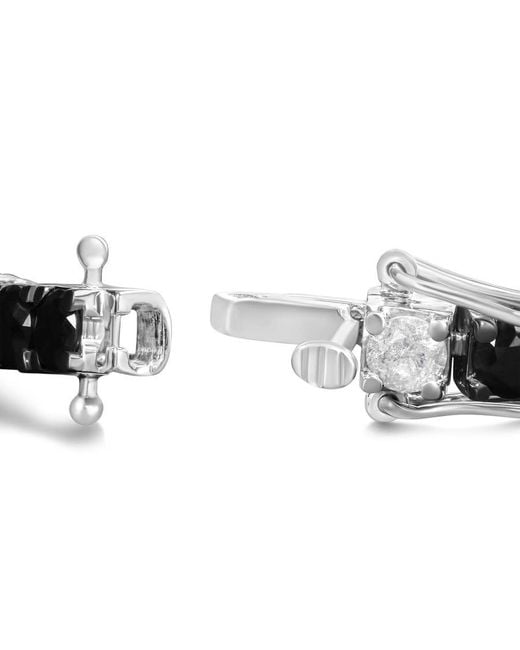 Haus of Brilliance Metallic 925 Sterling 12.0 Cttw And Diamond Tennis Bracelet (I-J Color, I2-I3 Clarity)