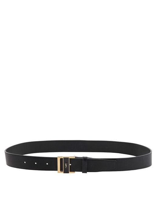 Saint Laurent Black Gio Belt for men