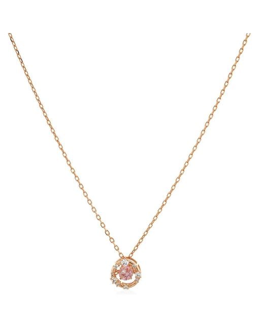 Swarovski Metallic Constella Dancing Stone Pendant Necklace