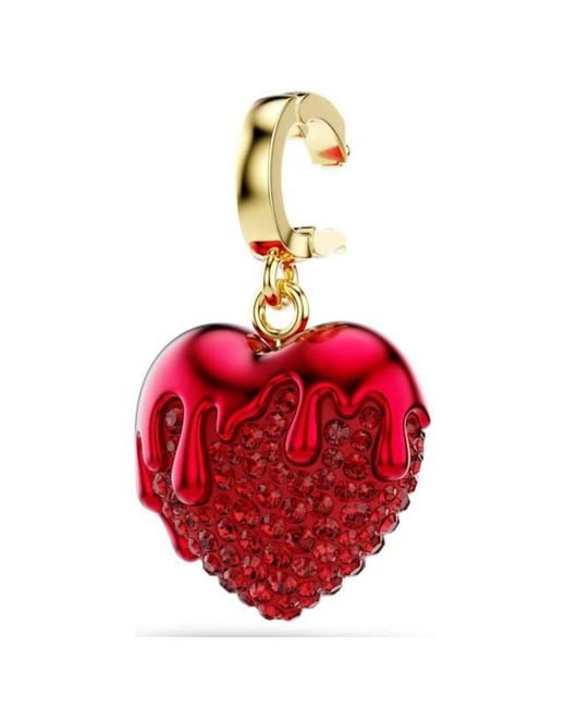 Swarovski Red Idyllia Round Cut Heart Charm