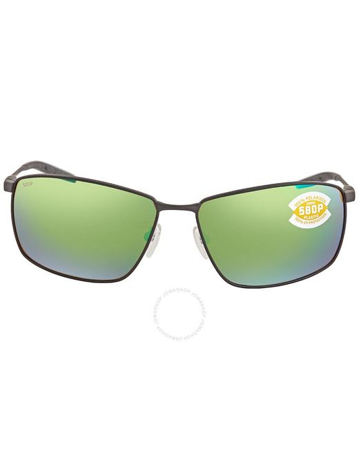 Costa Del Mar Turret Green Mirror Polarized Polycarbonate Sunglasses Trt 11 Ogmp 63 for men