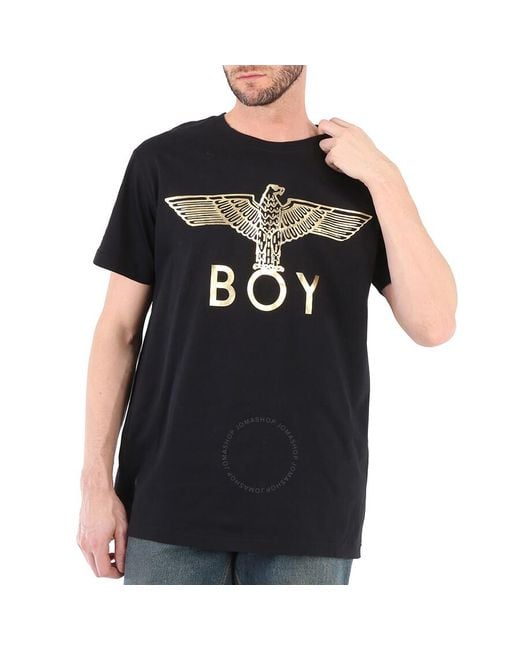 BOY London Black Eagle Print Cotton T-shirt for men