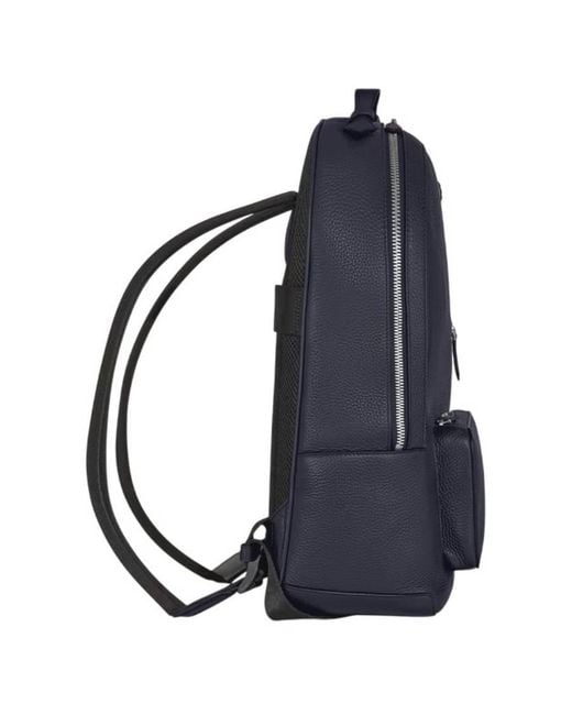 Montblanc Blue Companion Leather Backpack for men