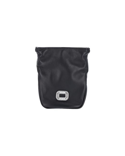 Roger Vivier Black Bags Outer: Lamb Leather