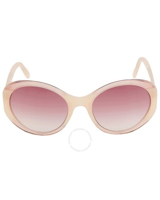 Marc Jacobs Pink Burgundy Gradient Oval Sunglasses Marc 520/s 0ng3 56