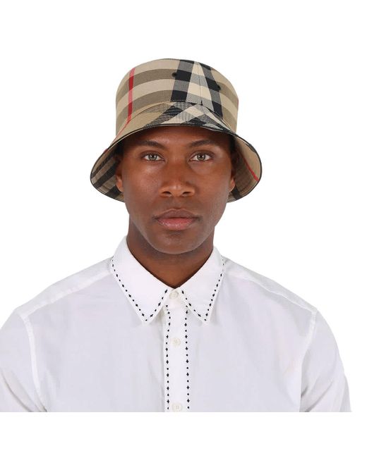 Burberry Brown Bucket Hat for men