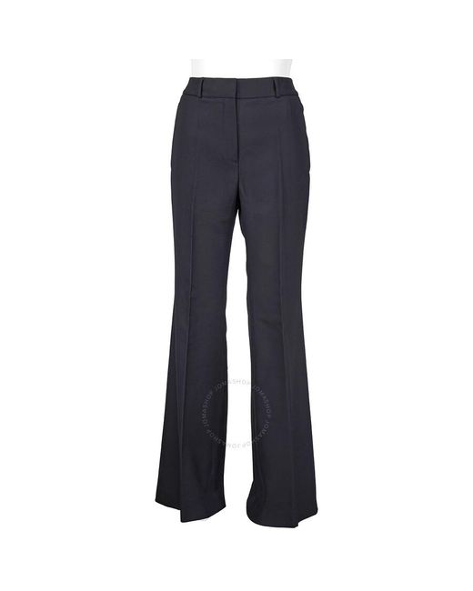 Burberry Blue Flared Tailored Trousers