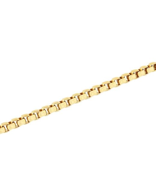 Robert Alton Metallic Box Chain Stainless Steel Bracelet for men