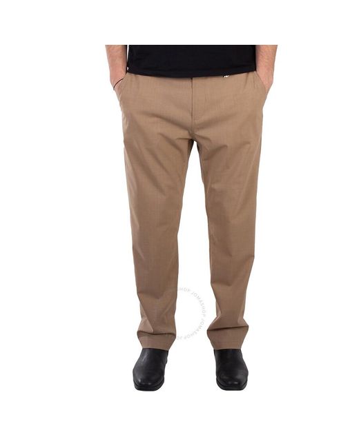 Burberry Natural Ezra Monogram Motif Tailored Trousers, Brand Size 56 (Waist for men
