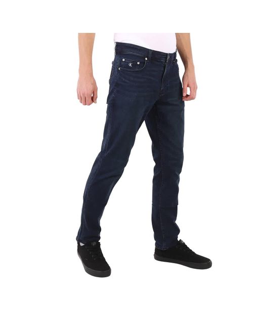 Calvin Klein Blue Body Fit Cotton Denim Jeans for men