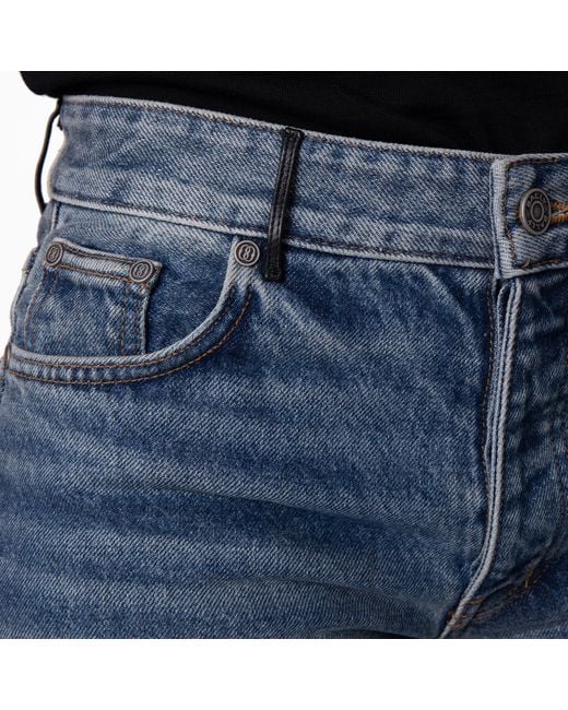 Bally Blue Wide-Leg Cotton Denim Jeans