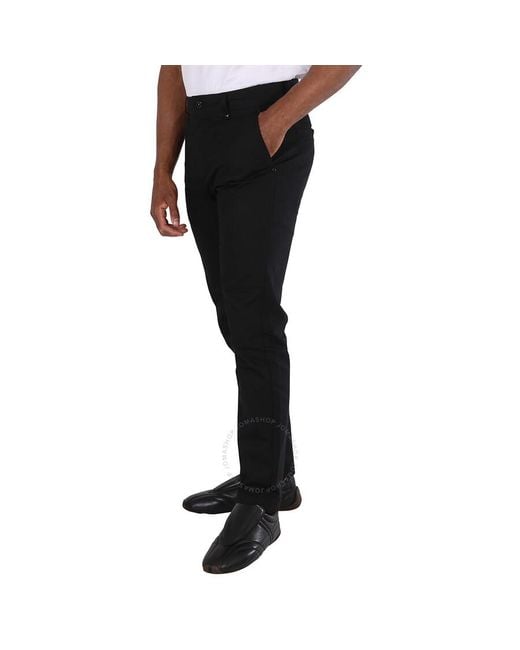 Burberry Black Ezra Cotton Tailored Trousers for men