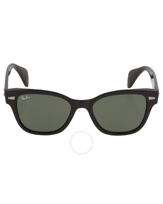 Ray-Ban Brown Green Rectangular Sunglasses