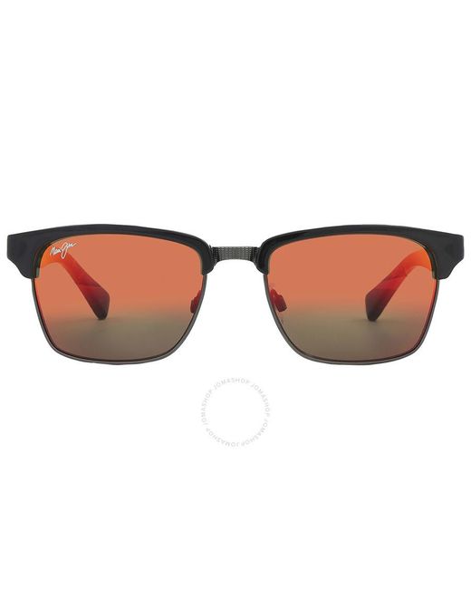 Maui Jim Brown Kawika Hawaii Lava Square Sunglasses Rm257-17c 54