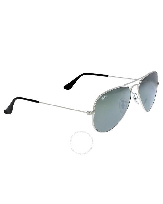 Ray-Ban Green Aviator Mirror Sunglasses Rb3025 W3275 55