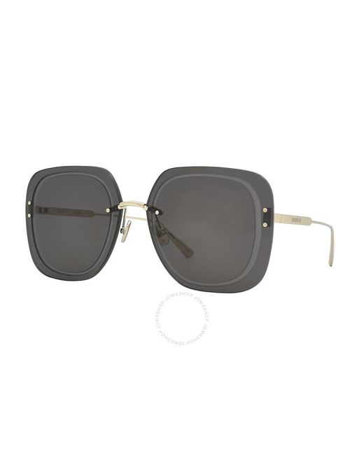 Dior Gray Ultra Smoke Square Sunglasses Cd40031u 10a 65