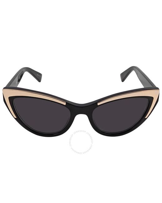 Moschino Brown Grey Cat Eye Sunglasses Mos094/s 0807/ir 53