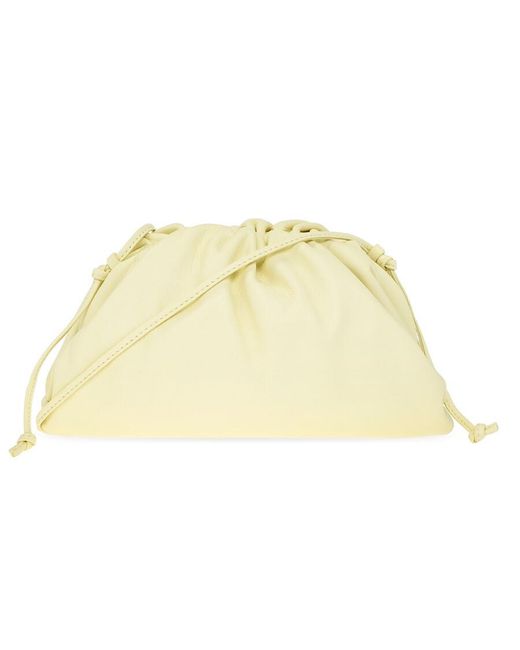 Bottega Veneta Yellow The Mini Pouch Leather Clutch Bag