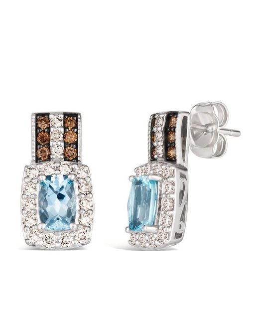 Le Vian Blue Ladies Sea Aquamarine Earrings Set