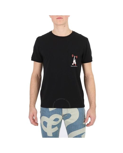 Moschino Black Underwear Cotton T-shirt for men