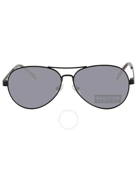 Kenneth Cole Gray Smoke Mirror Pilot Sunglasses Kc2782 01c 59