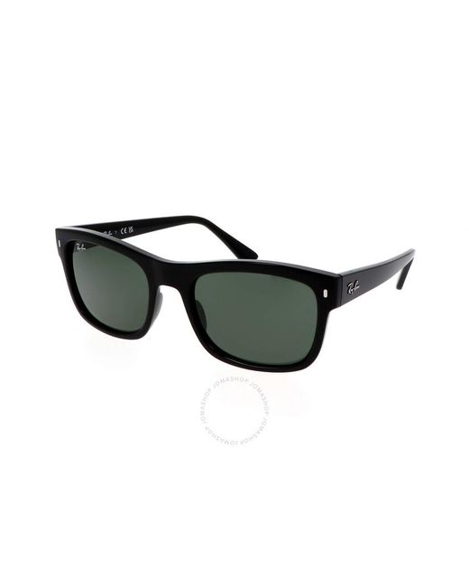 Ray-Ban Black Green Square Sunglasses Rb4428 601/31 56