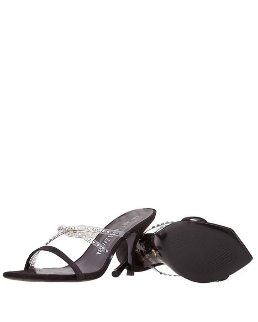 Stuart Weitzman Multicolor Strapeze Crystal 85 Mules