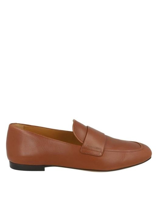 Ferragamo Brown Gedeone Leather Saddle Loafers for men