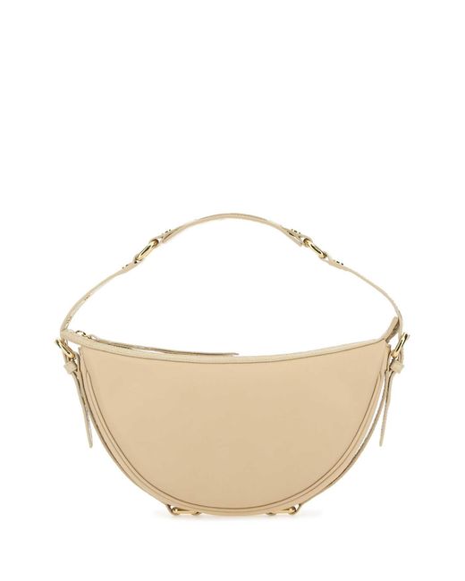 By Far Natural Cream Leather Gib Shoulder Bag