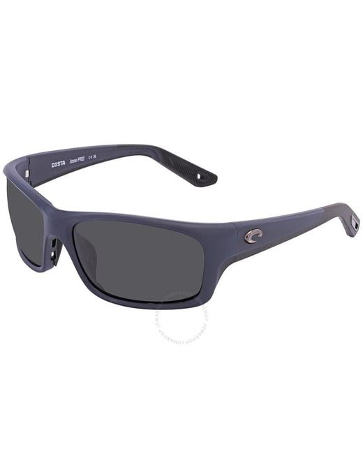 Costa Del Mar Gray Jose Pro Grey Polarized Glass Sunglasses 6s9106 910610 62 for men