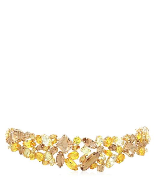 Swarovski Metallic Gema Mixed Cuts Crystal Choker