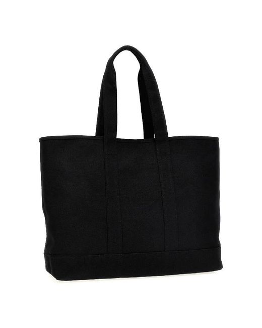 KENZO Black Logo Printed Tote Bag for men