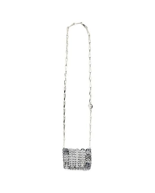 Rabanne White 1969 Micro Shoulder Bag