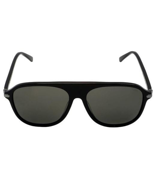 Brioni Black Grey Pilot Sunglasses Br0048s 001 for men