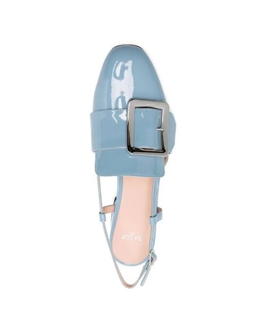 Bally Blue Jasmine Patent Leather Pumps, Brand Size 37 Us