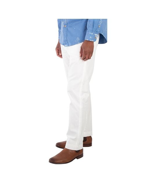 Polo Ralph Lauren Blue Mid-Rise Straight-Leg Trousers for men