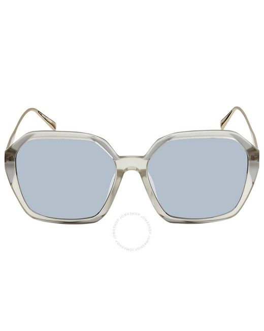 MCM Blue Translucent Hexagonal Sunglasses 700sa 050 60
