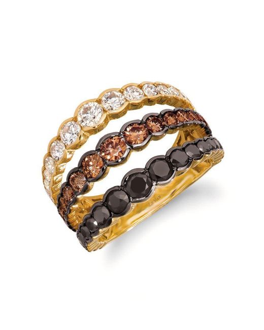 Le Vian Metallic Ladies Chocolate Layer Cake Rings Set for men